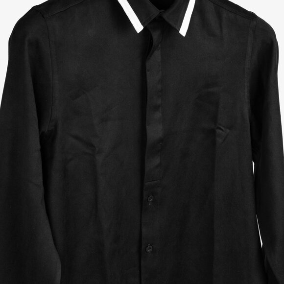 Issey Miyake Black White Moleskin Button Up Shirt - Picture 3 of 11